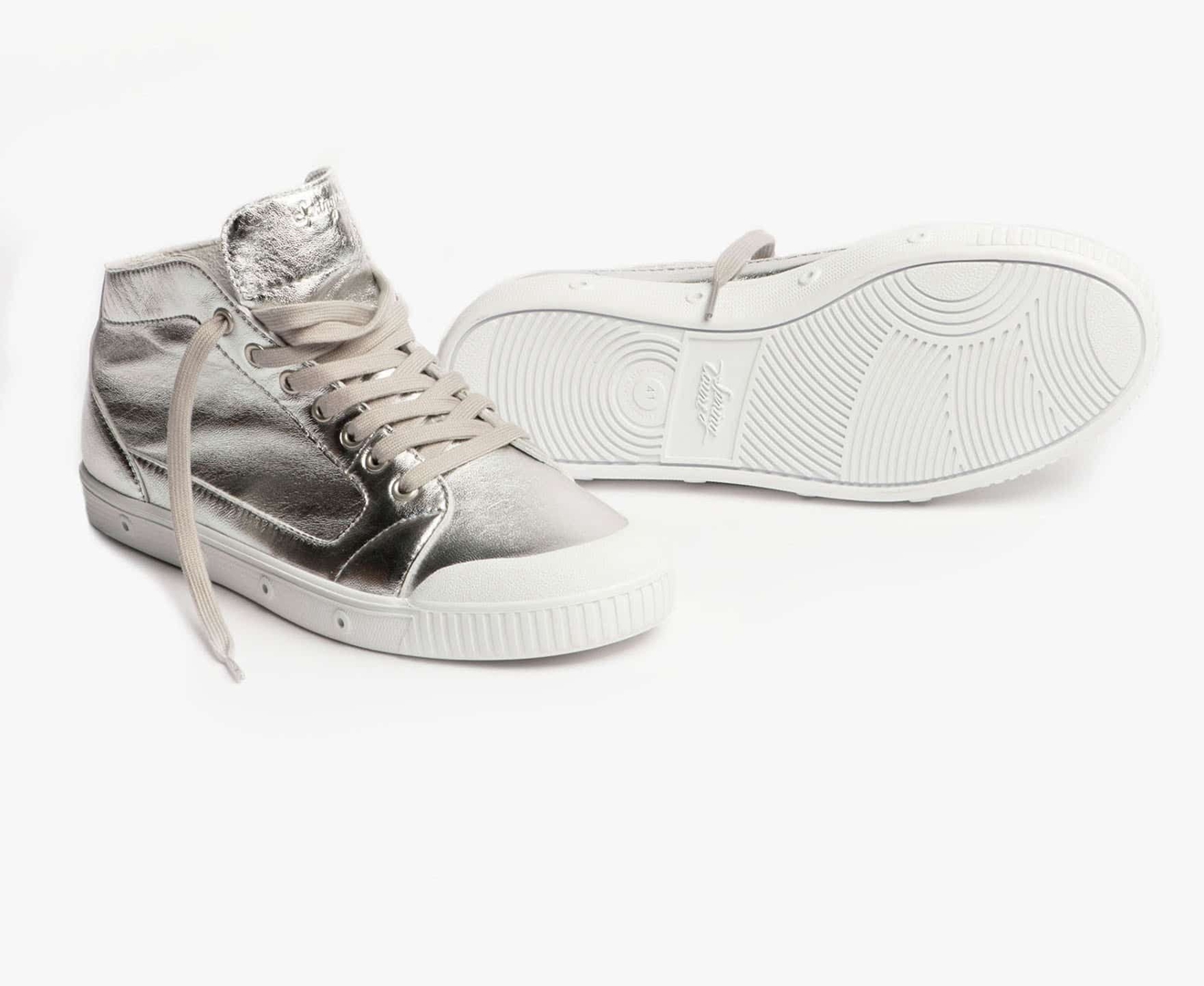 Spring Court M2 LAMBSKIN Men's Trainers Silver | South Africa-48SUTDKCY